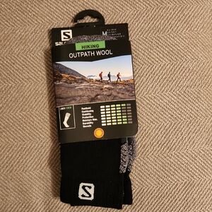 Salomon Black Hiking Wool Socks